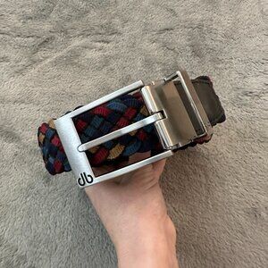 Druh Belt Golf Braided Silver Buckle Men's Medium*